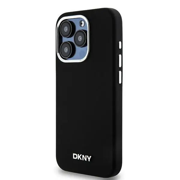DKNY Liquid Silicone Small Metal Logo MagSafe case for iPhone 14 Pro - black - Cell phone cases and covers<<<HurtelXML