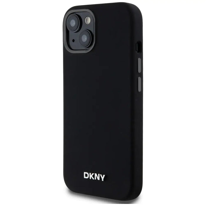 DKNY Liquid Silicone Small Metal Logo MagSafe Case for iPhone 14/15/13 - Black - Cell phone cases and covers<<<HurtelXML