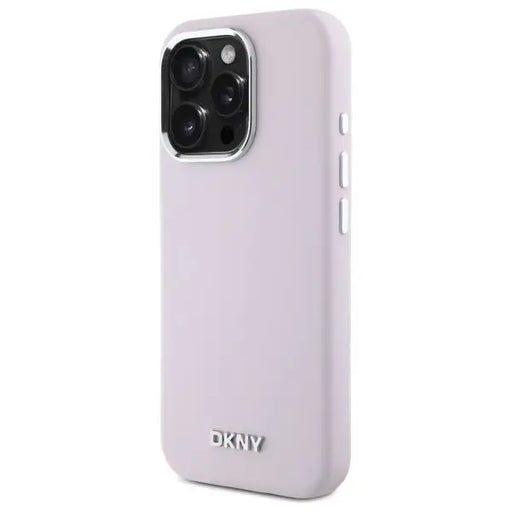 DKNY Liquid Silicone Small Metal Logo MagSafe iPhone 16 Pro Max Case - Pink - Cell phone cases and covers<<<HurtelXML