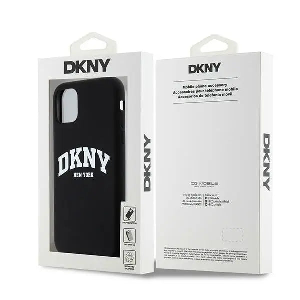 DKNY Liquid Silicone White Printed Logo MagSafe Case for iPhone 11/Xr - Black - Cell phone cases and covers<<<HurtelXML