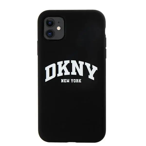 DKNY Liquid Silicone White Printed Logo MagSafe Case for iPhone 11/Xr - Black - Cell phone cases and covers<<<HurtelXML