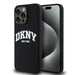 DKNY Liquid Silicone White Printed Logo MagSafe case for iPhone 15 Pro Max - black - Cell phone cases