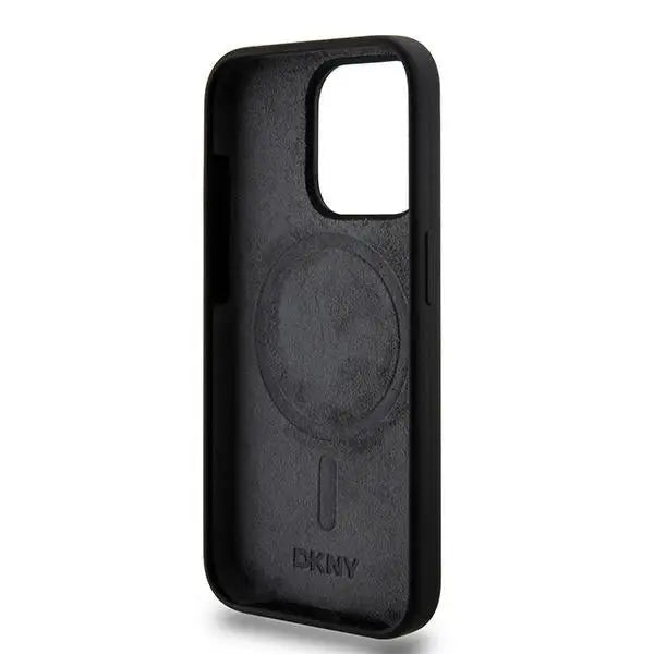 DKNY Liquid Silicone White Printed Logo MagSafe iPhone 14 Pro Case - Black - Cell phone cases and covers<<<HurtelXML