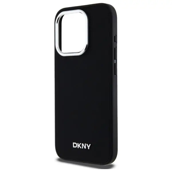 DKNY Plain Logo MagSafe iPhone 15 Pro Case - Black - Cell phone cases and covers<<<HurtelXML