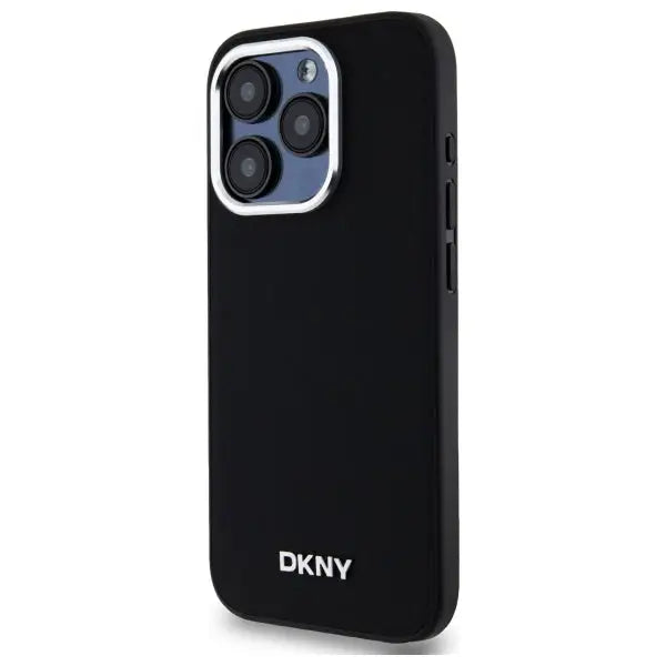 DKNY Plain Logo MagSafe iPhone 15 Pro Case - Black - Cell phone cases and covers<<<HurtelXML