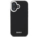 DKNY Plain Silver Logo MagSafe iPhone 16 Case - Black - Cell phone cases and covers<<<HurtelXML
