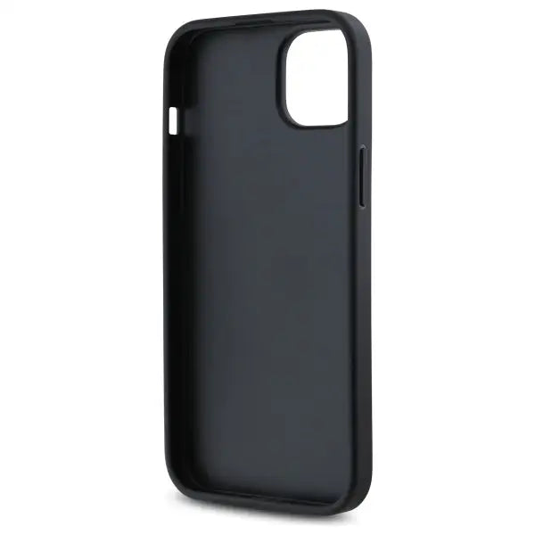 DKNY Quilted Stack Logo iPhone 15 Plus Case - Black - Cell phone cases and covers<<<HurtelXML