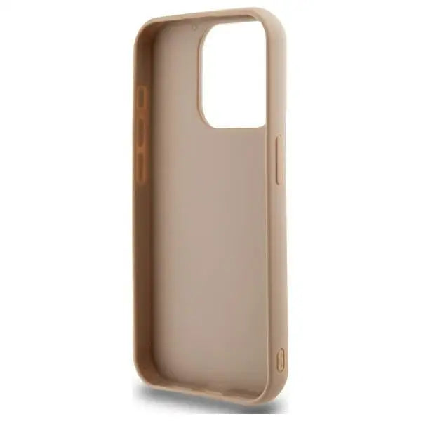 DKNY Quilted Stack Logo iPhone 15 Pro Max Case - Beige - Cell phone cases and covers<<<HurtelXML