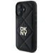 DKNY Quilted Stack Logo iPhone 16 Case - Black - Cell phone cases and covers<<<HurtelXML