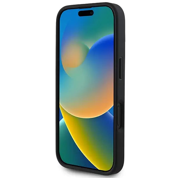 DKNY Quilted Stack Logo iPhone 16 Case - Black - Cell phone cases and covers<<<HurtelXML