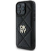 DKNY Quilted Stack Logo iPhone 16 Pro Case - Black - Cell phone cases and covers<<<HurtelXML