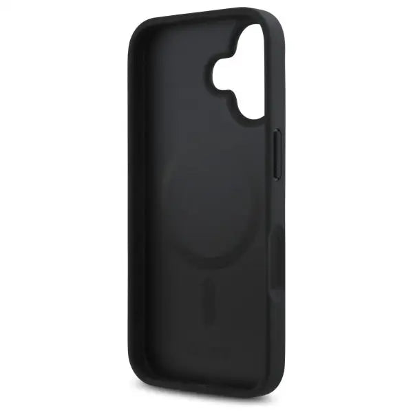 DKNY Repeat Pattern Stack Logo MagSafe iPhone 16 Case - Black - Cell phone cases and covers<<<HurtelXML