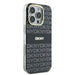 DKNY Repeat Texture Pattern With Stripe case for iPhone 16 Pro - black - Cell phone cases and covers<<<HurtelXML