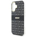 DKNY Repeat Texture Pattern With Stripe iPhone 16 Case - Black - Cell phone cases and covers<<<HurtelXML