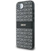 DKNY Repeat Texture Pattern with Tonal Stripe case for iPhone 16e - black - Cell phone cases and covers<<<HurtelXML