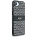 DKNY Repeat Texture Pattern with Tonal Stripe case for iPhone 16e - black - Cell phone cases and covers<<<HurtelXML