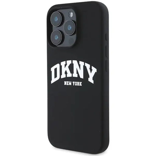 DKNY Silicone White Printed Logo MagSafe iPhone 16 Pro Case - Black - Cell phone cases and covers<<<HurtelXML