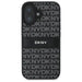 DKNY Texture Pattern Tonal Stripe iPhone 16 Case - Black - Cell phone cases and covers<<<HurtelXML
