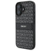 DKNY Texture Pattern Tonal Stripe iPhone 16 Case - Black - Cell phone cases and covers<<<HurtelXML