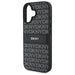 DKNY Texture Pattern Tonal Stripe iPhone 16 Case - Black - Cell phone cases and covers<<<HurtelXML
