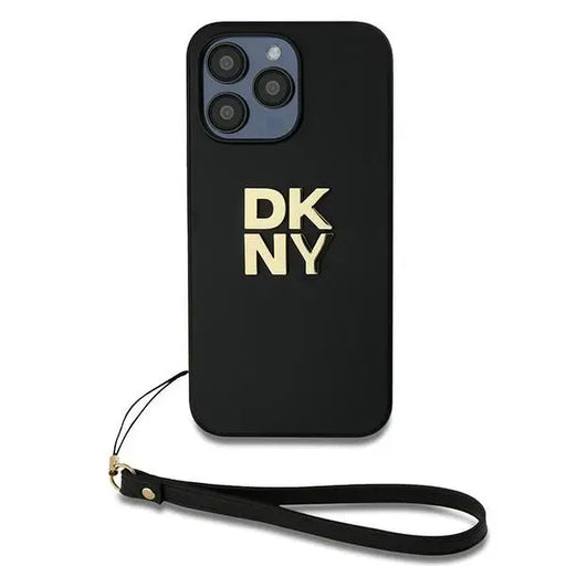 DKNY Wrist Strap Stock Logo case for iPhone 14 Pro Max - black - Cell phone cases and covers<<<HurtelXML