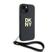 DKNY Wrist Strap Stock Logo case for iPhone 15 / 14 / 13 - black - Cell phone cases and covers<<<HurtelXML