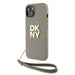 DKNY Wrist Strap Stock Logo case for iPhone 15 Plus - beige - Cell phone cases and covers<<<HurtelXML