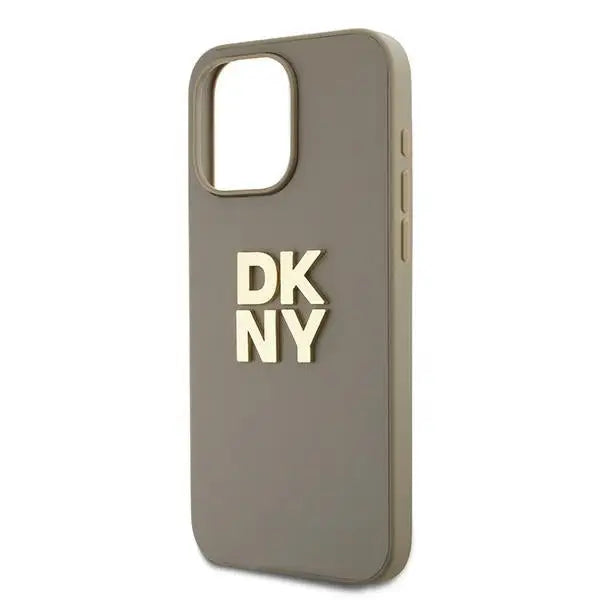 DKNY Wrist Strap Stock Logo case for iPhone 15 Pro - beige - Cell phone cases and covers<<<HurtelXML