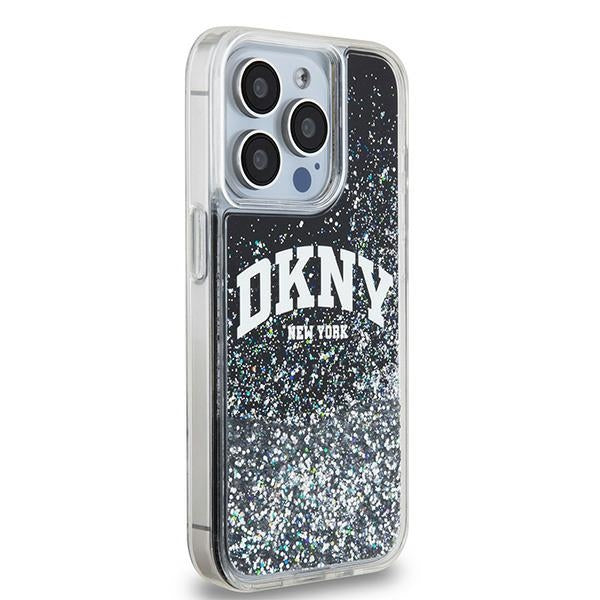 DKNY Liquid Glitter Big Logo case for iPhone 15 Pro - black