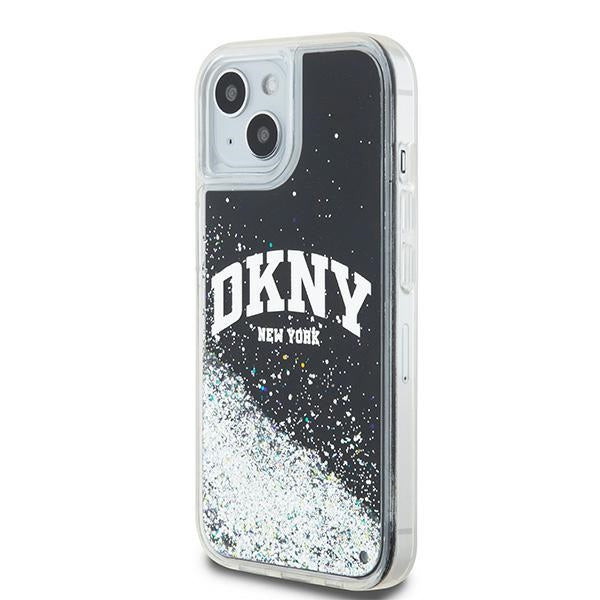 DKNY Liquid Glitter Big Logo case for iPhone 15 / 14 / 13 - black