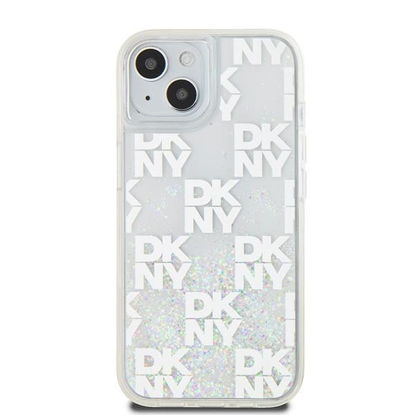 DKNY Liquid Glitter Multilogo case for iPhone 15 / 14 / 13 - white