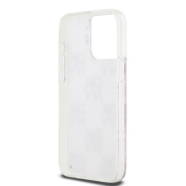 DKNY Liquid Glitter Multilogo case for iPhone 15 Pro Max - pink