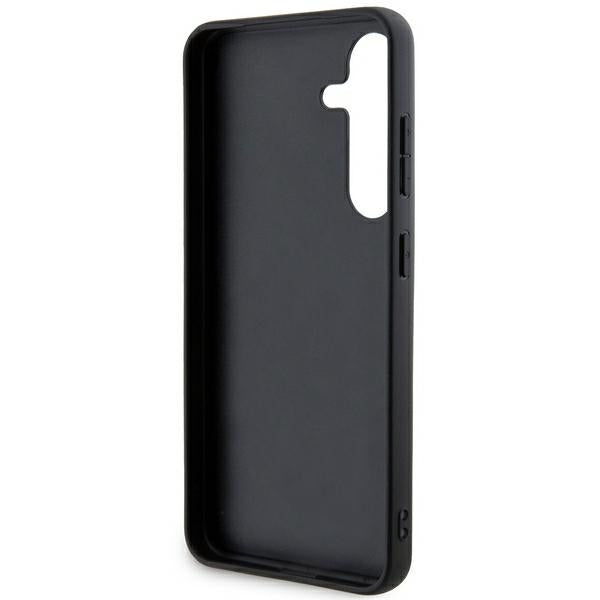 DKNY Leather Mono Stripe &amp; Metal Logo case for Samsung Galaxy S24+ - black