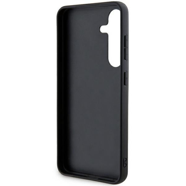 DKNY Leather Mono Stripe & Metal Logo case for Samsung Galaxy S24 - black