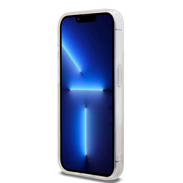 DKNY IML Checkered Mono Pattern &amp; Printed Stripes MagSafe case for iPhone 13 Pro / 13 - pink