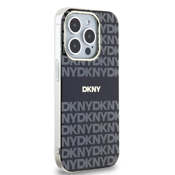 DKNY IML Mono &amp; Stripe MagSafe Case for iPhone 13 Pro / 13 - Black