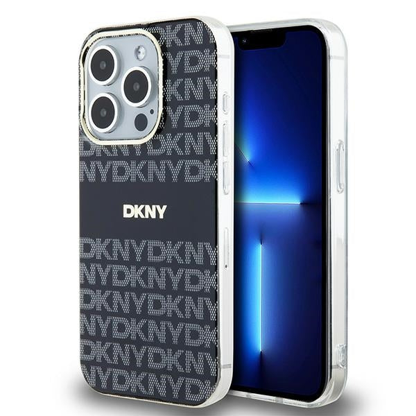 DKNY IML Mono &amp; Stripe MagSafe case for iPhone 14 Pro - black