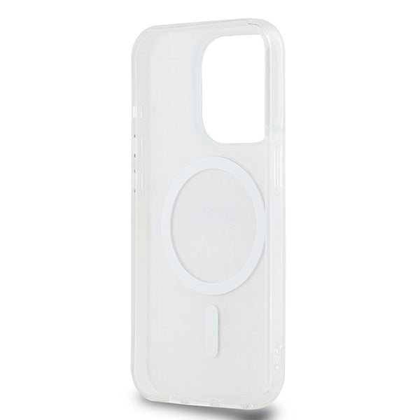 DKNY IML Mono &amp; Stripe MagSafe case for iPhone 14 Pro - pink