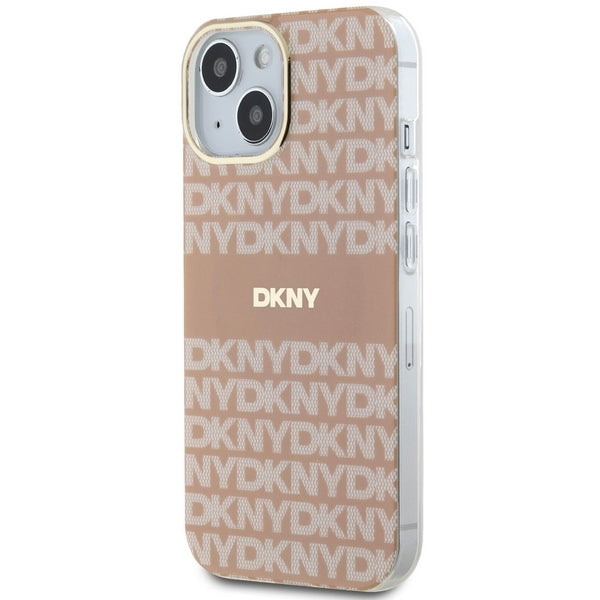 DKNY IML Mono &amp; Stripe MagSafe case for iPhone 15 / 14 / 13 - pink