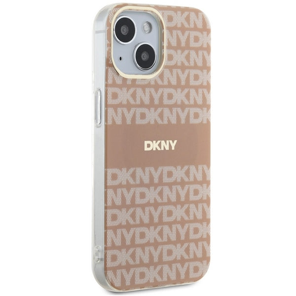 DKNY IML Mono &amp; Stripe MagSafe case for iPhone 15 / 14 / 13 - pink