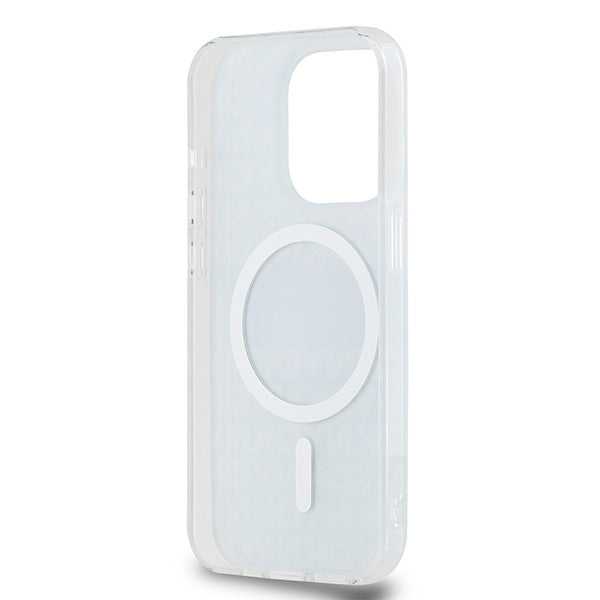 DKNY IML Mono &amp; Stripe MagSafe case for iPhone 15 Pro - blue