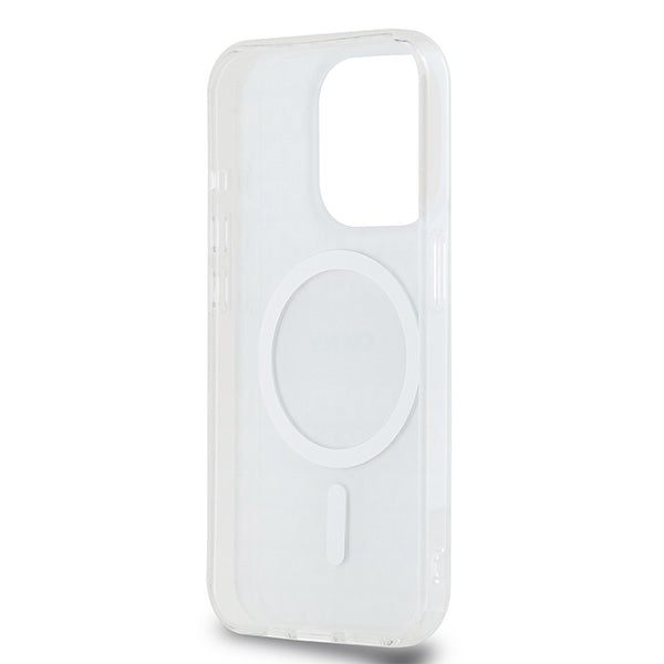 DKNY IML Mono &amp; Stripe MagSafe case for iPhone 15 Pro - beige