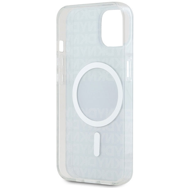 DKNY IML Mono &amp; Stripe MagSafe Case for iPhone 15 Plus / 14 Plus - Black