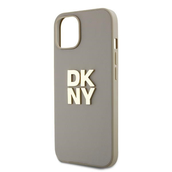 DKNY Wrist Strap Stock Logo case for iPhone 15 / 14 / 13 - beige