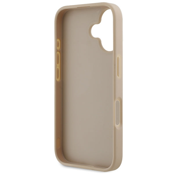 DKNY Checkered Pattern &amp; Printed Stripes iPhone 16 Case - Pink