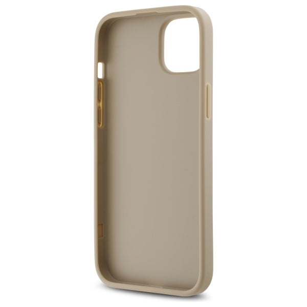 DKNY Quilted Stack Logo iPhone 15 Plus Case - Beige