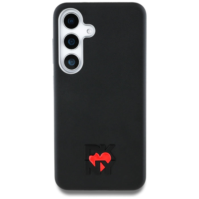 DKNY Leather Heart of NY Case for Samsung Galaxy S25 - Black