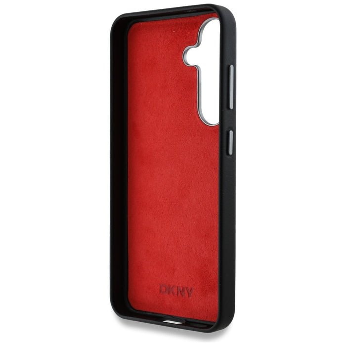 DKNY Leather Heart of NY Case for Samsung Galaxy S25 - Black