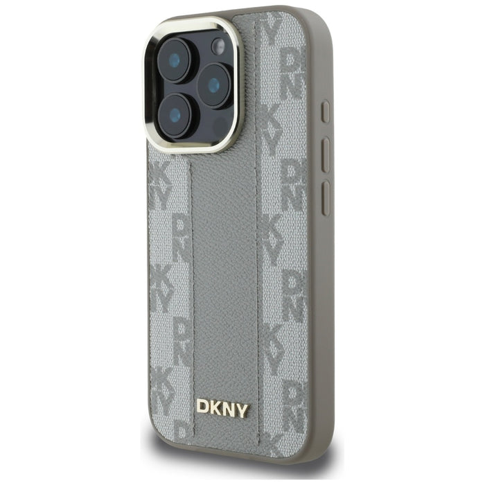 DKNY Checkered Pattern Magsafe iPhone 16 Pro Case - Beige