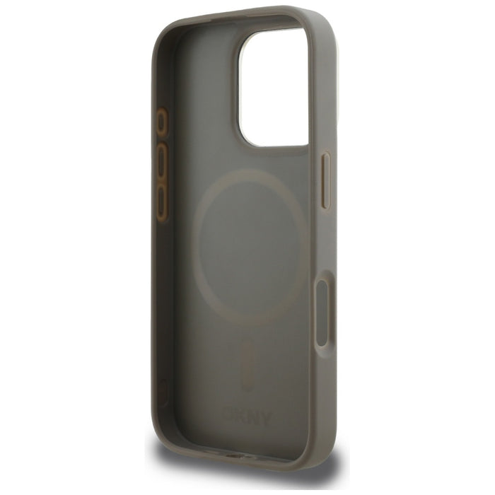 DKNY Checkered Pattern Magsafe iPhone 16 Pro Case - Beige